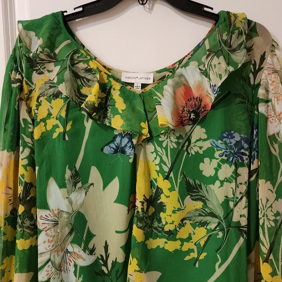 Gibson Latimer large blouse floral - Picture 3 of 5